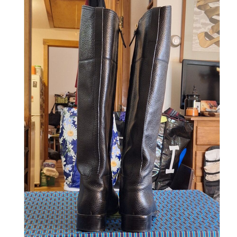Tory Burch Black Heeled Boots - Picture 6 of 13